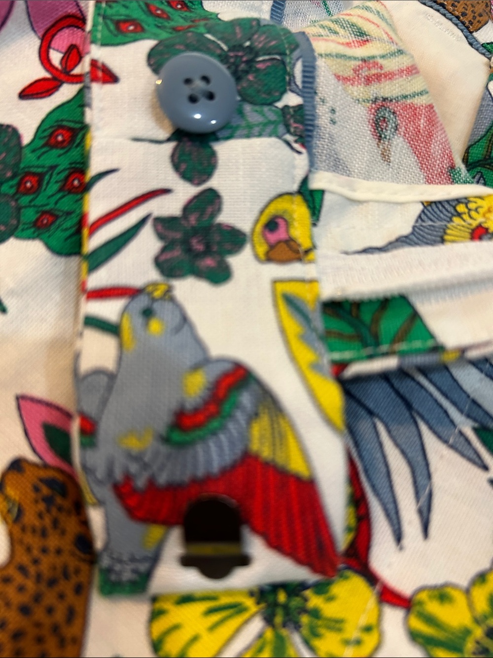 NWT Boden Multicolor Floral tropical animal  Straight-Leg Pants  linen cotton - Picture 9 of 14